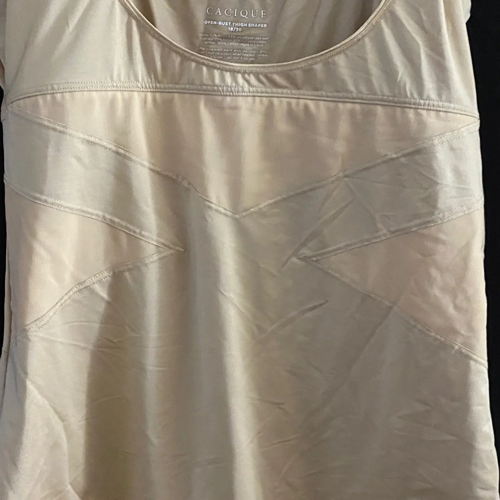 CACIQUE WO Plus size‎ 18/20 BEIGE SHAPEWEAR GOOD CLEAN CONDITION - Picture 5 of 9